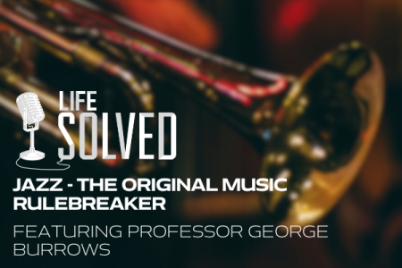 Picture of a Saxophone - Life solved Logo with introduction title