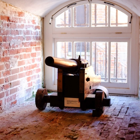 Historical cannon in Portsmouth