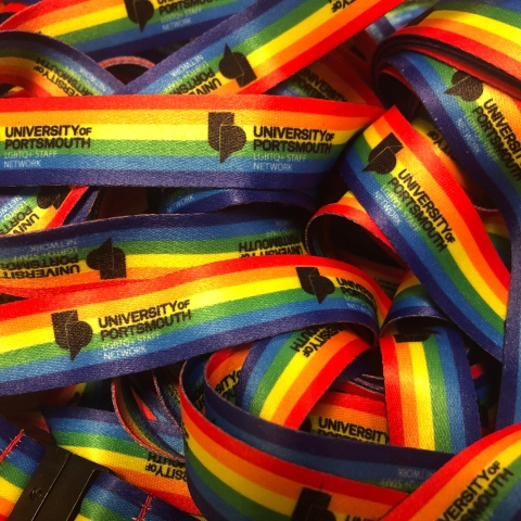 LGBTQ+ equality staff lanyards