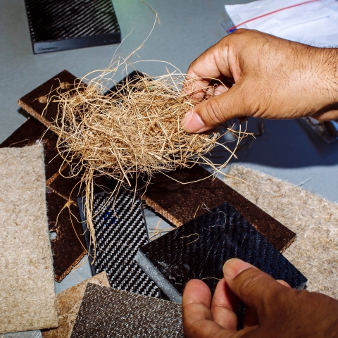 Flax used as alternative manufacturing material