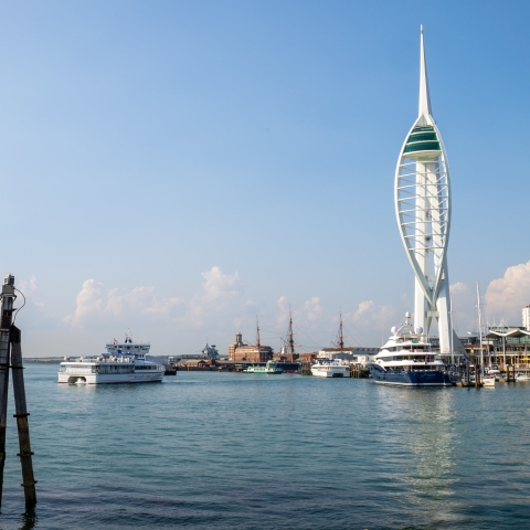 The Spinnaker tower from The Point