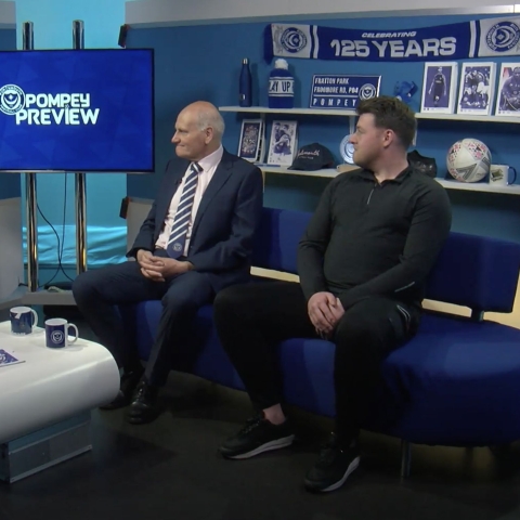 Pompey Preview show in the studio