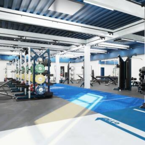 PEAC gym facility fitted with gym equipment