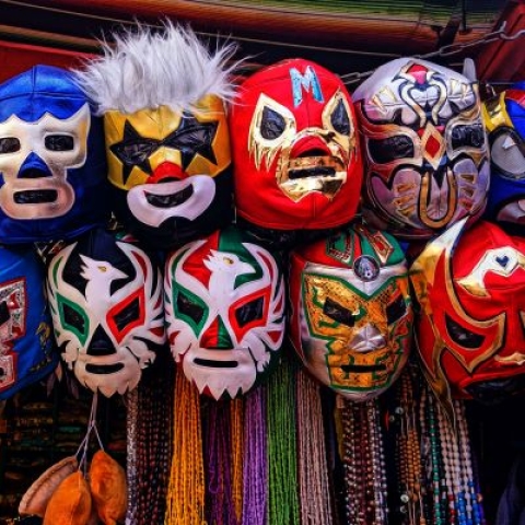 Picture of WWE masks in assorted-colours hanging - Photo by Larry Costales on Unsplash