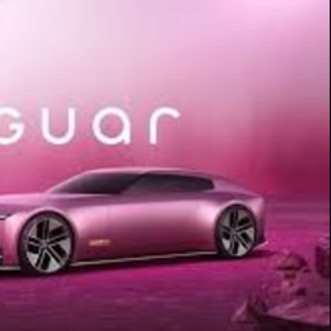 Jaguar's pink car concept promotional image