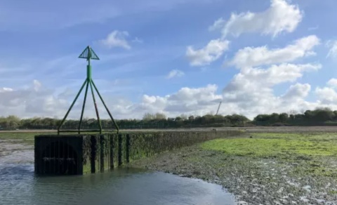 Budd's Farm wastewater pipe