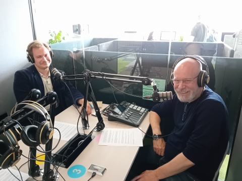 Podcast interviewees Oscar Karlsson (left) and Dr Tomas Nilson (right)