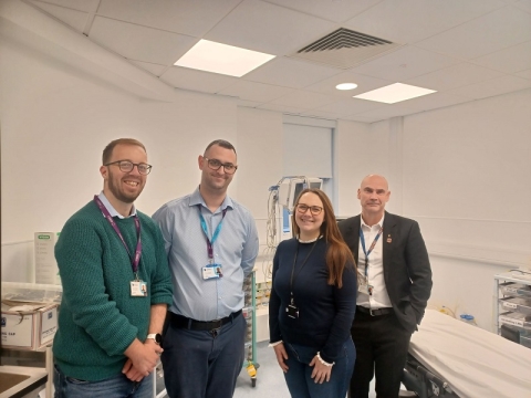 Figure 1 L-R Jonny Bell (Project Manager) Josh Bulleyment (Teaching Fellow) Bethanie William (Intern) Ashley Neve (Senior Lecturer)