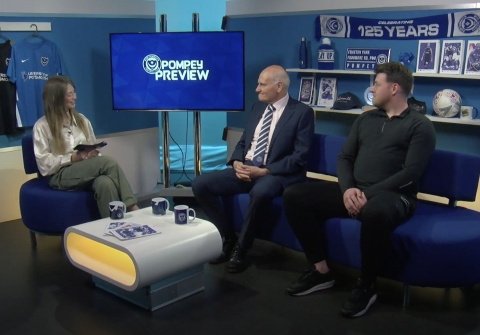 Pompey Preview show in the studio