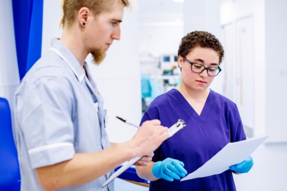 SHSSW photo shoot, November 2018 Nursing, Operating Department Practice (ODP) and Paramedic Science students.