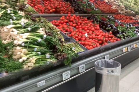 Plastic free vegetables in Sweden