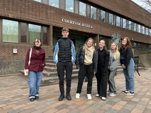 Students visited Portsmouth Crown Court to witness a live case