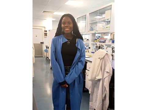 Geraldine Balubuliza visiting the Centre for Enzyme Innovation in Portsmouth