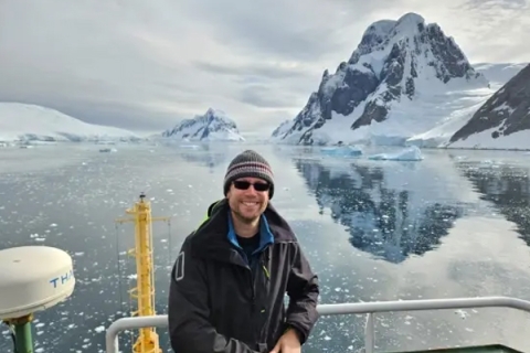 Dr Keiron Roberts in Antarctica