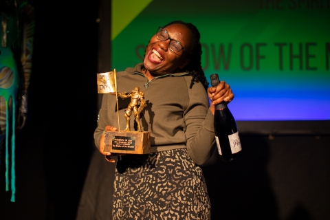 Ritah Namaganda with her award