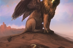 Painting of a griffin